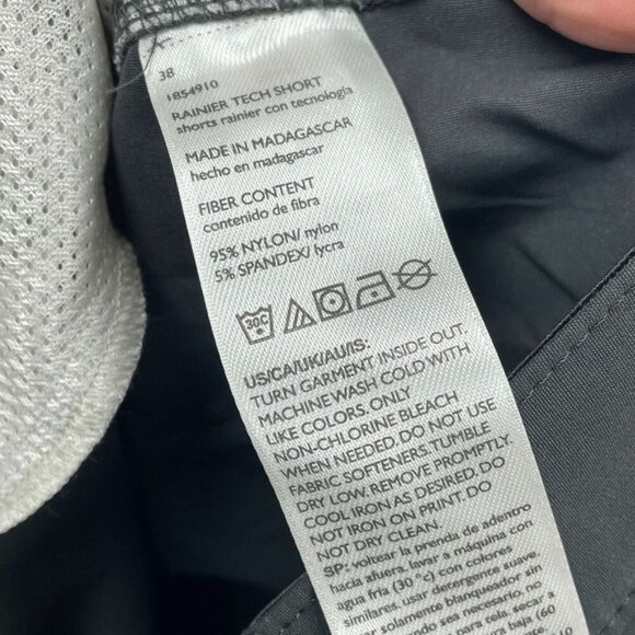 Eddie Bauer Mens Rainier Tech Shorts Size 38 Black Nylon/Spandex 6762 - Picture 3 of 8